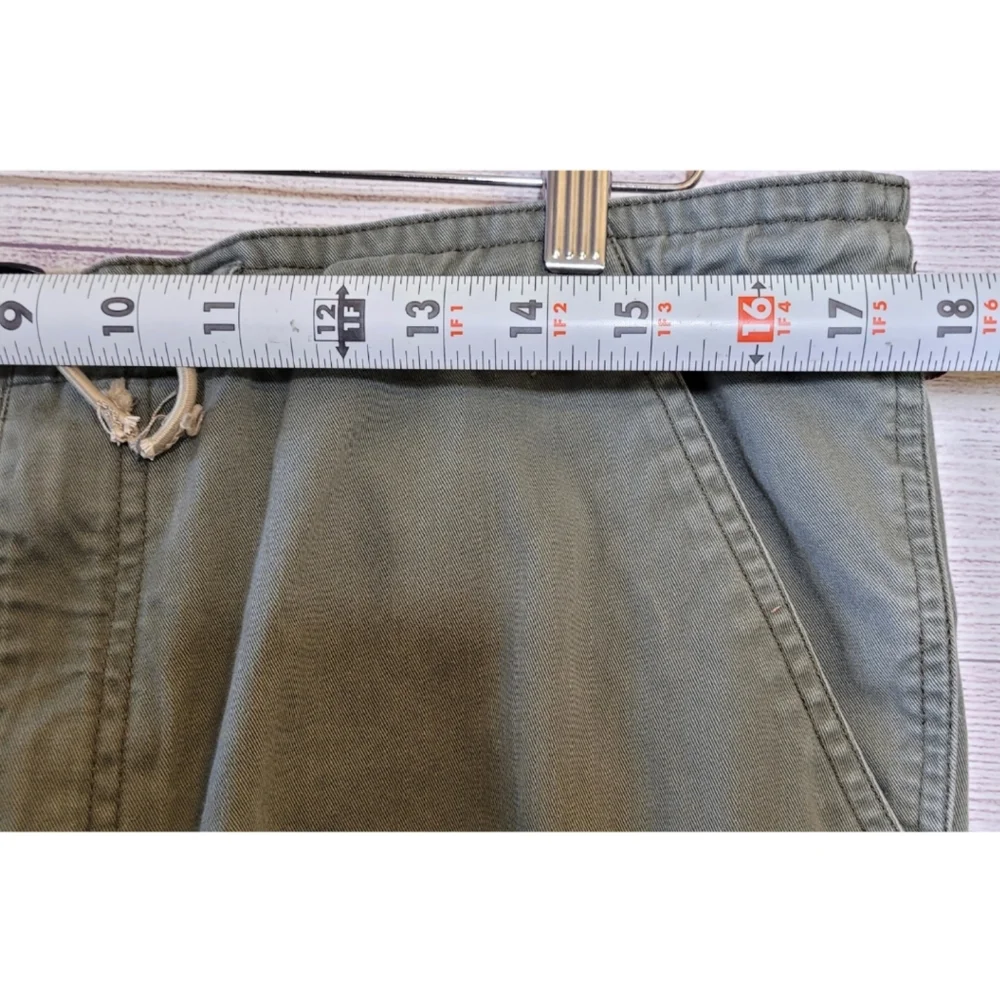 Vintage 90s Structure Men Zip Cargo Pants Utility Size M Army Green X-Marlin